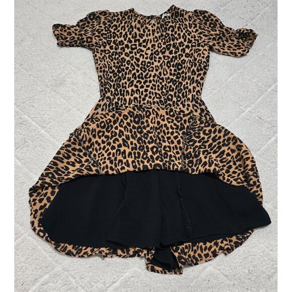 Reformation Womens Multicolor‎ Leopard Print Mini Dress Short Sleeve Size 2 - Picture 4 of 13